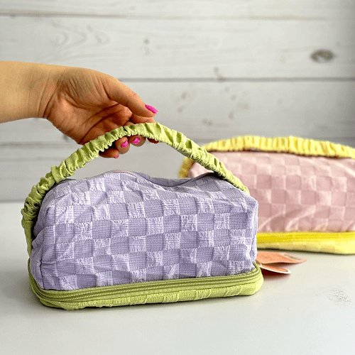 تراول بگ دو تیکه دسته چروک | رنگ رندوم