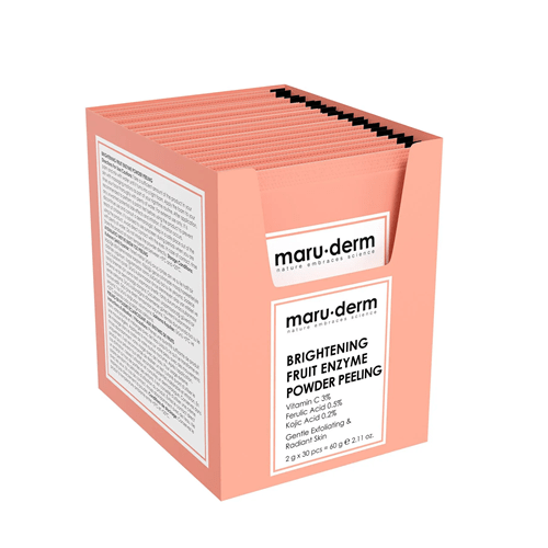 پودر روشن کننده و لایه بردار آنزیم میوه brightening مارودرم | 30 ساشه