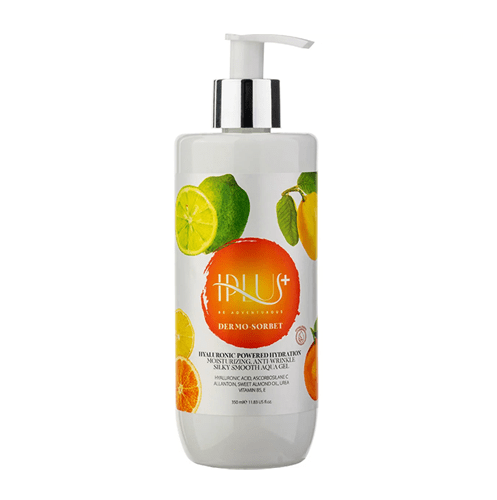 ژل آبرسان و نرم کننده و روشن کننده پوست حاوی عصاره لیمو و پرتقال آی پلاس | 350 میل