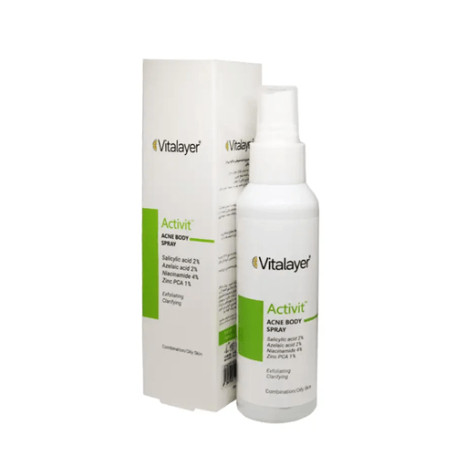 لوسیون اسپری ضدجوش و لایه بردار بدن اکتی ویت ویتالیر | 120 میل