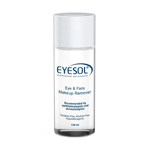 محلول پاک کننده تخصصی آرایش چشم و صورت آیسول | 150 میل