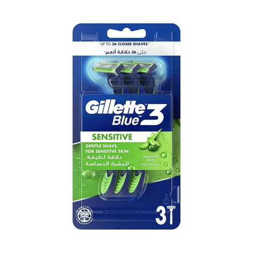 ژیلت Blue 3 مدل سنسیتیو | بسته 3 عددی