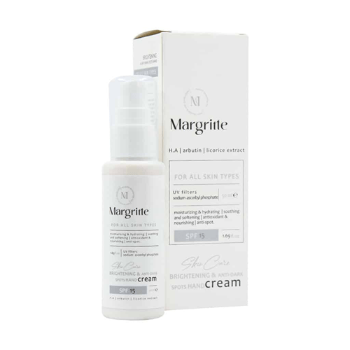 کرم روشن کننده و ضدلک دست spf15 مارگریت | 50 میل