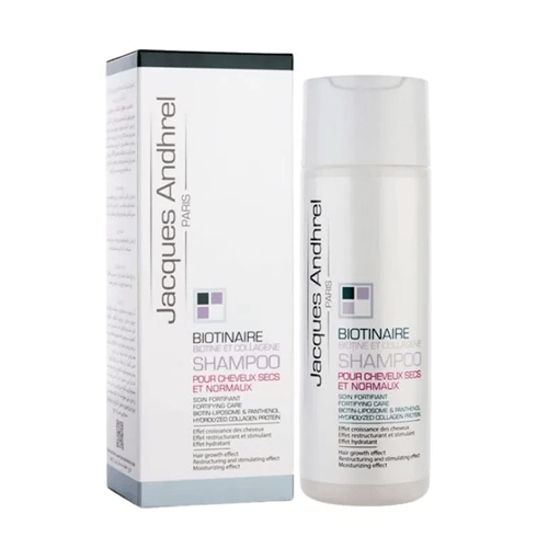 شامپو تقویت کننده بیوتین و کلاژن موهای خشک و معمولی ژاک آندرل پاریس | 200 میل