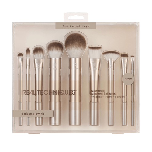 ست براش 9 تیکه ریلی تکنیک مدل Glow kit