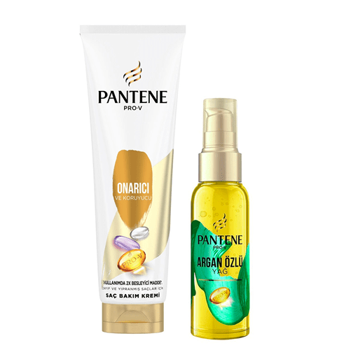 پک کرم مو ONARICI و سرم موی روغن آرگان پنتن