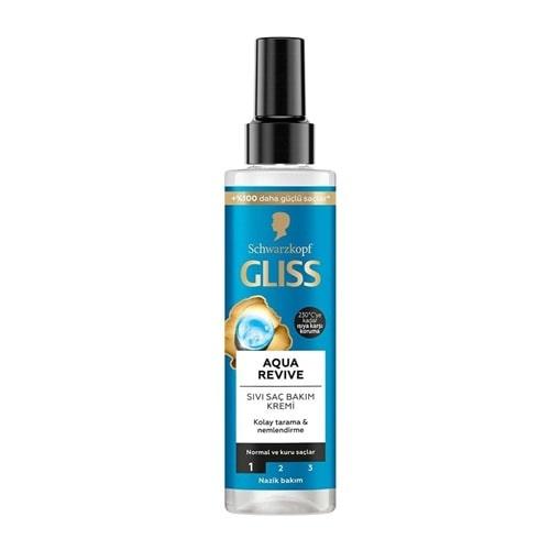 اسپری دو فاز مو گلیس مدل aqua revive موی خشک و نرمال | 200 میل