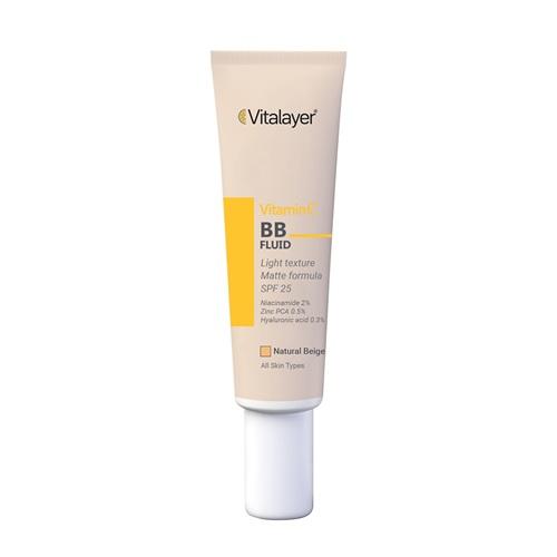 بی بی فلوئید ویتامین سی ویتالیر رنگ نچرال بژ | 30 میل