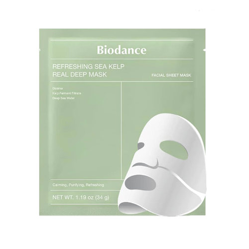 ماسک ورقه ای جلبک دریایی تسکین دهنده بایودنس | بسته 1 عددی