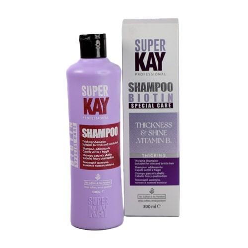 شامپو بیوتین مناسب موهای کراتین شده سوپرکی | 300 میل