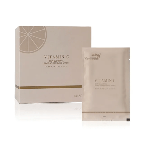 دستمال مرطوب پاک کننده آرایش ساشه ای ویتامین سی | 30 عددی