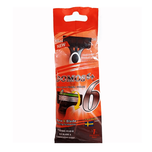 ژیلت مردانه 6 لبه دوموس مدل +6 بسته تک عددی