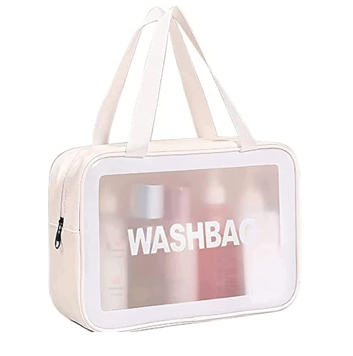 واش بگ مسافرتی سایز بزرگ با 2بند | رنگ سفید