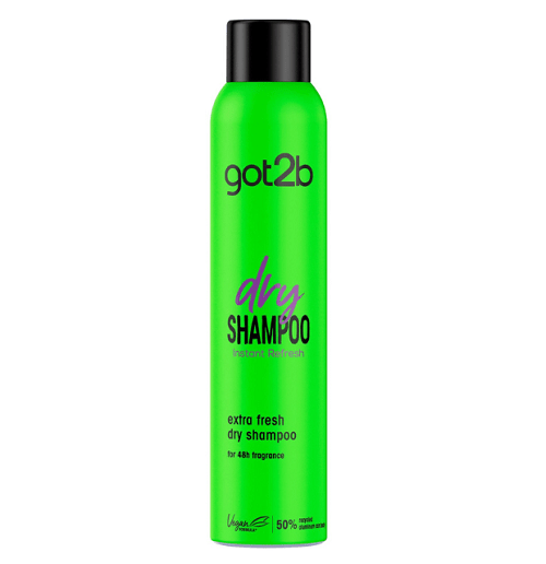 شامپو خشک گات تو بی شاداب کننده و پاکساز مدل Extra fresh | حجم 200 میل